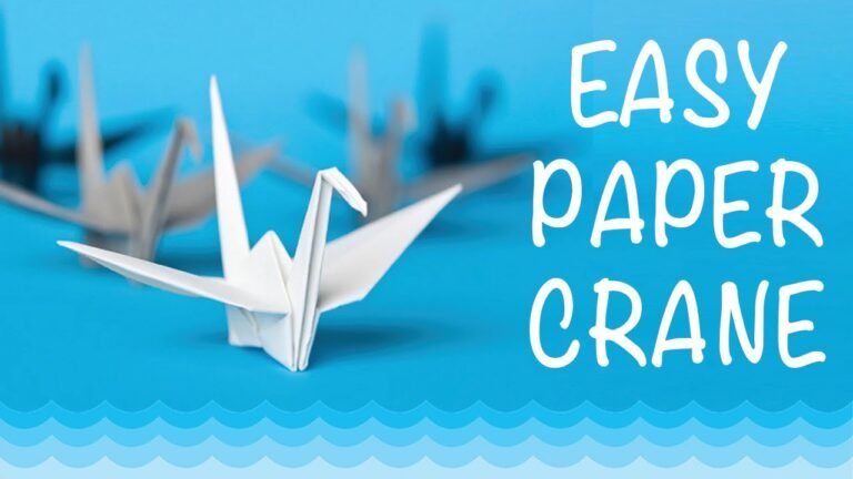 How to Make a Paper Crane: Origami Crane Step by Step – Easy