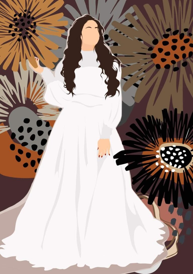 Bride in the garden