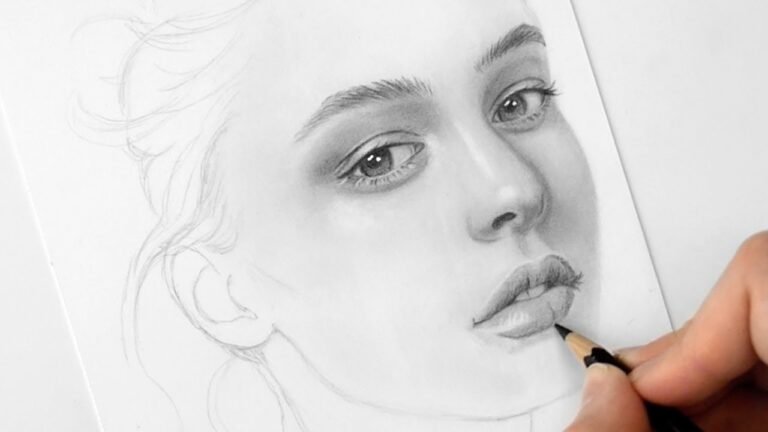 How to draw a face for beginners from sketch to finish