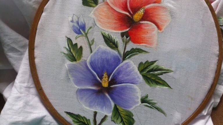 Fabric painting tutorial for beginners
